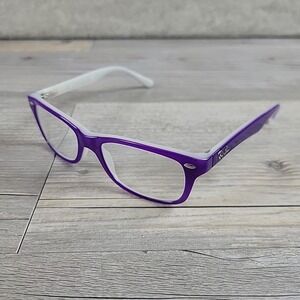 Ray Ban Kids Eyeglasses RB 1531 3591 Purple on White FRAMES‎ ONLY 48-16-125